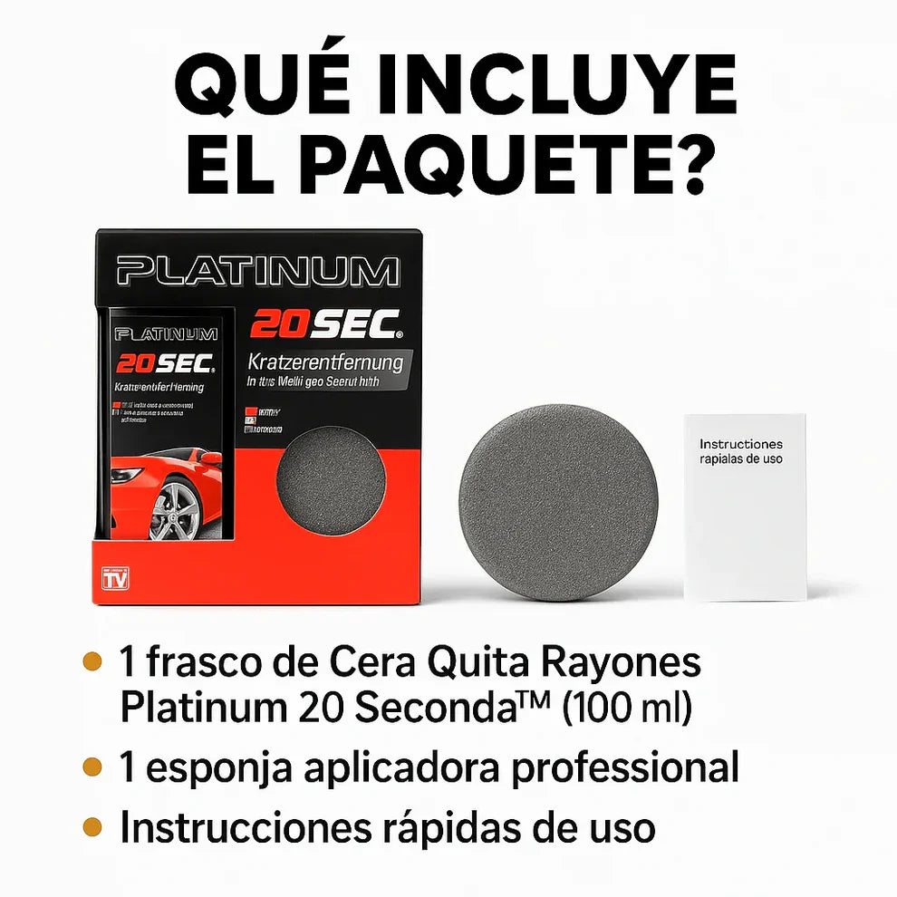 Platinum 20 Sec.™ — Ese rayón que ves cada mañana— Desaparece en 20 Seg
