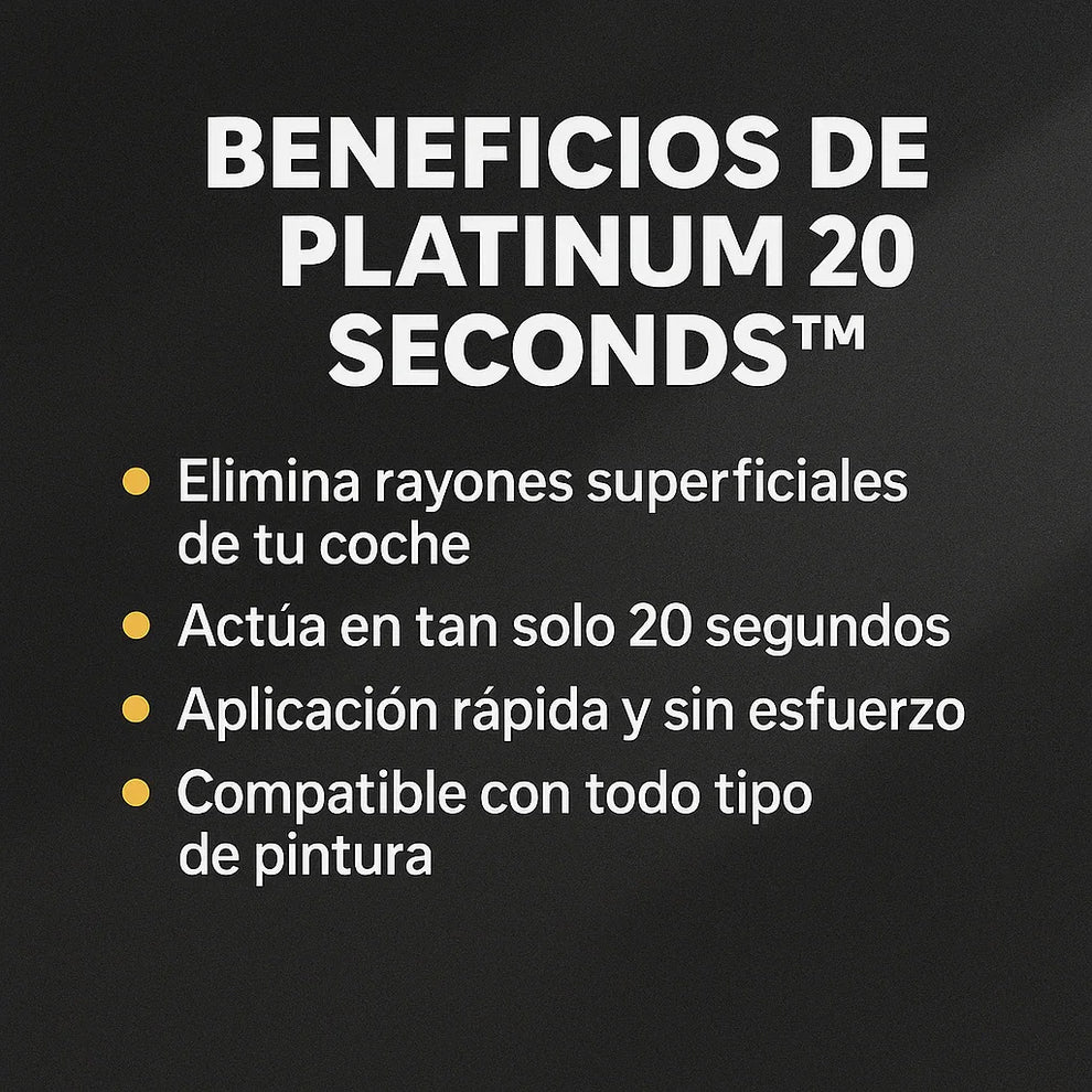 Platinum 20 Sec.™ — Ese rayón que ves cada mañana— Desaparece en 20 Seg
