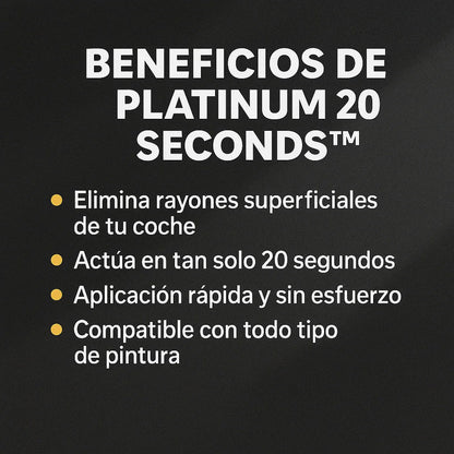 Platinum 20 Sec.™ — Ese rayón que ves cada mañana— Desaparece en 20 Seg